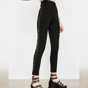 Current Mood Out For Blood Studded Leggins Black Size S Dolls Kill